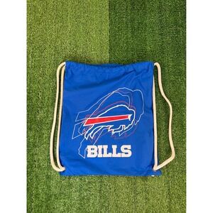Buffalo Bills Blue Drawstring Cinch Bag MVF NFL Football Graphic Backpack Sack